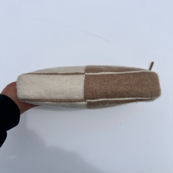 Sofia Cashmere Travel Sleep Set Zip Pouch Bag & Eye Shade Mask 100% Cashmere - Picture 5 of 12